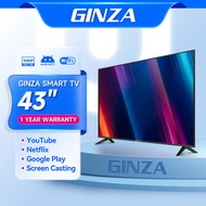 GINZA smart tv 43 inches sale android tv 43inch smart led tv flat screen on sale