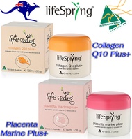 ครีมรกแกะ lifeSpring Placenta Marine Plus+ 100ml./ LifeSpring Collagen Q10 Plus+ 100ml. ครีมรกแกะสูตรออสเตรเลียแท้ 100%