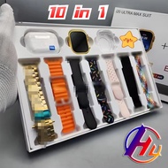 【Local Stock】10 In 1 Set Ultra 2 49mm Screen Sport Fitness SmartWatch 9 With Earphones I20 Ultra Max