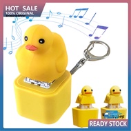 <lementree> Portable Duck Keychain Sensory Experience Duck Toy Quacking Duck Keychain Fidget Toy wit
