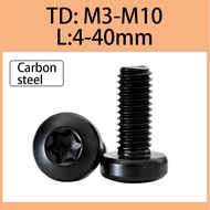10.9 level black anti-theft bolt, round head anti-theft screw, high-strength round head screw, plum blossom screw, anti-theft screw M3M4M5M6M8M10