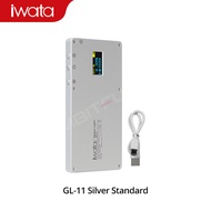 Iwata แฟลชวิดีโอ LED GL-11 3300K-5500K 2300MAh ชาร์จไฟได้สำหรับถ่ายภาพสตูดิโอวิดีโอ DSLR กล้องแสงสำห