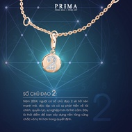 PRIMA Charm Vàng 9K - Đính Kim Cương - BST Lucky Number - Thần số Học - Kết hợp với lắc tay