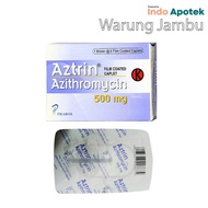 AZTRIN /AZITHROMYCIN 500/antibiotik/wajib resep