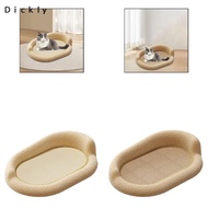 Dickly Oval Cat Scratcher Lounge Anti Slip Feet for Indoor Kitten 61x40x25cm Scratch Pad