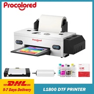 Procolored DTF Transfer Printer A3+ L1800 DTF Printer T Shirt Printing Machine With Cu Oven For Clothes Hoodies Jeans