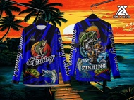 Zone A fishing เสื้อตกปลาปลายแขนจั๊ม เสื้อกลุ่ม เสื้อเท่ๆๆ