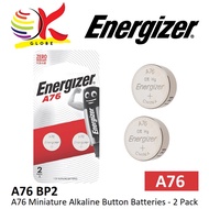 ENERGIZER MINIATURE ALKALINE A76 1.5V BATTERIES BATTERY - 2PCS (A76BP2)