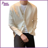 Yoewre Casual Cardigan V-neck Cardigan Sweater Mens V Neck Cardigan Sweater Warm Winter Knitwear for