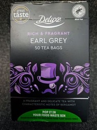 Deluxe great täste
RICH & FRAGRANT EARL GREY 50 TEA BAGS
A FRAGRANT AND DELICATE TEA WITH
CHARACTERI