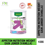 APPETON Weight Gain Junior (Vanilla) (450g) For Kids / Children