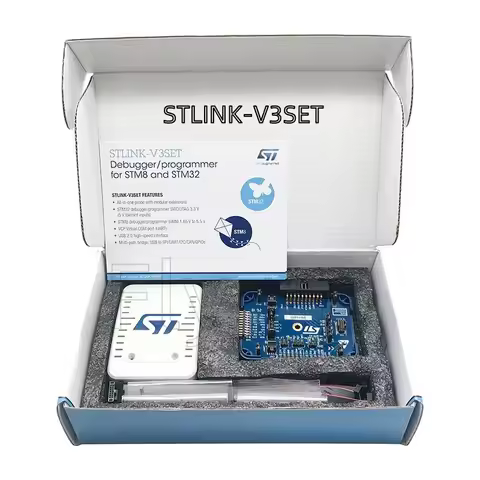 1 pcs x STLINK-V3SET Processor Based STM8S STM32 Programmer 5V USB 2.0 JTAG DFU authentic not clone 
