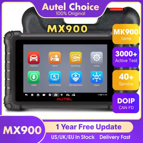 Autel Scanner MaxiCheck MX900 Diagnostic Tool CAN FD/DoIP Bidirectional Auto OBD2 Scanner Tools Upgr