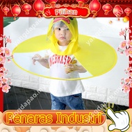 [Penghantaran Cepat] Baju Hujan UFO Universal Kanak-kanak Itik Kuning Kecil Yang Comel Musim Hujan K