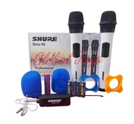 mic wireless shure beta 99 double mic handle shure beta99 wireless microphone shure profesional micr