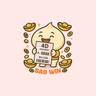 Sticker- Bao Win, 4D, lottery, jackpot