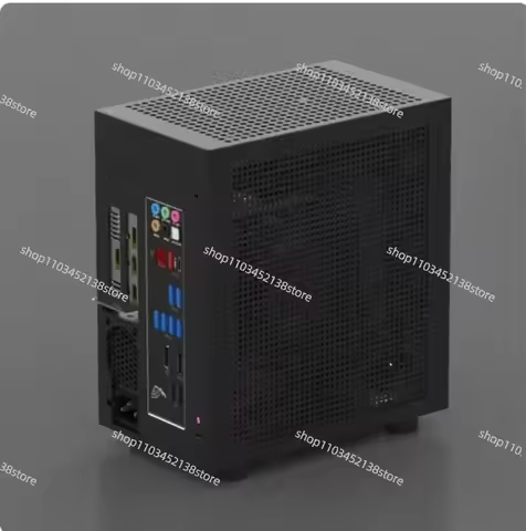 Mini ITX Computer Case Supports 120mm AIO Cooler Low-Profile GPU 1U Flex ATX PSU