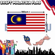 【Benderaku】Malaysia Flag Bendera Malaysia Bendera Gantung 3x6ft 6472