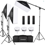 Andoer Studio Photography Light Kit Softbox Lighting Set