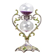 [Toronto2]  30/60Min Hourglass Timer Heart Shaped Metal Sand Timer Antique Sand Clock Glass Sandglas