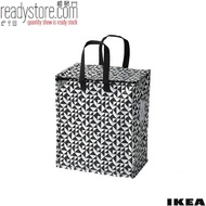 IKEA KNALLA Bag 40cm*25cm*47cm/47L - Black/White