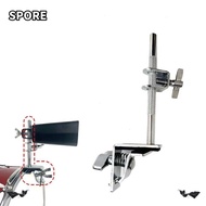 SPORE Drum Cowbell Bracket Mount, with Parallel Action Jaws Percussion Accessory Drum Cowbell Clamp,