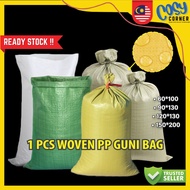 🇲🇾 1PCS High-Quality PP Woven Plastic Sack Large Guni Bag for Sand and Heavy-Duty Storage | Karung G