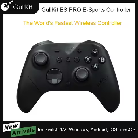 GuliKit ES Pro E-sports Controller for Nintendo Switch 1/2 Wireless Gamepad with TMR Joystick for PC