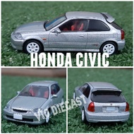 HONDA Diecast Miniature Civic EK9 silver 1: scale64