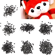 100Pcs Glass Eyes 4mm Assorted Sizes Craft Eyes for Doll Needle Felting Kit Black Beans Puppet Doll 