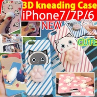 3D kneading polar bear soft case for iPhone7 6S S8 S8 Plus cute sensual seal case for oppo r11 r9s