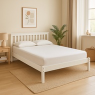 Furniture Direct KATIE CLINTON solid wood queen size bed frame/ katil queen/ katil queen murah Katil