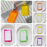 GIVEN Luggage Tag, PVC Fluorescent Baggage Name Tags, Portable Boarding Pass Address Label Travel Ac