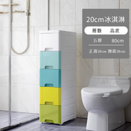 【5層】儲物塑膠抽屜式收納櫃（20CM 霜淇淋）#