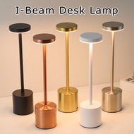 LED Touch Table Lamp Bedside Night Light Rechargeable Cordless 3 Colors USB Use