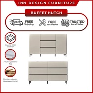 New KALEIDO BUFFET HUTCH / CHEST DRAWER WITH MICROCRYSTALLIC TOP