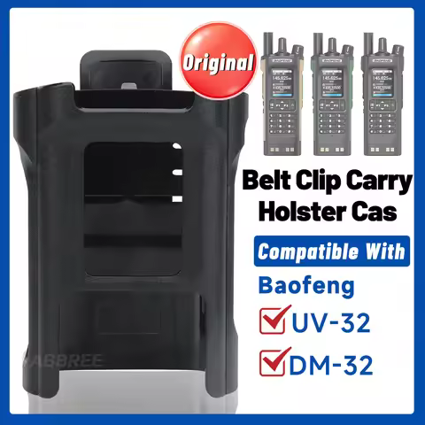 Baofeng UV-32 Walkie Talkie Belt Clip Carry Holster Case For UV32 DM32 DM-32 Two Way Ham Radio Holde