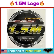 1.5M MILLION 1.5MILLION 1.5 M EX5 DREAM STICKER STIKER TIMBUL STRIPE