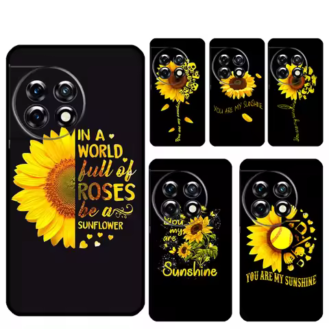 You Are My Sunshine Sunflower Funda For OnePlus 12 12R 13 R 11 9 10 Pro 8T 9RT 10T OnePlus Nord 4 CE