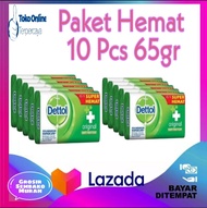 Dettol Sabun Batang Anti Bakteri Original 65 gr (5 Pcs) - Paket Hemat