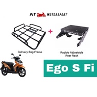RAPIDO Monorack Yamaha Ego S Fi Food Delivery Bag Frame Tapak Accessories EGOS Fi
