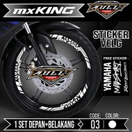 Yamaha MX KING Rim Cutting Stickers - MX KING 150 Motorcycle Rim Cutting List Accessories Stickers F