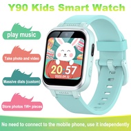 Y90 Child Smart Watch Custom Watch Face Flashlight Alarm Clock Take Photo And Video Sports Pedometer Waterproof Kids Smartwatch