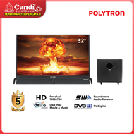 POLYTRON LED TV 32 INCH PLD 32BV1558 - Digital TV Cinemax Soundbar