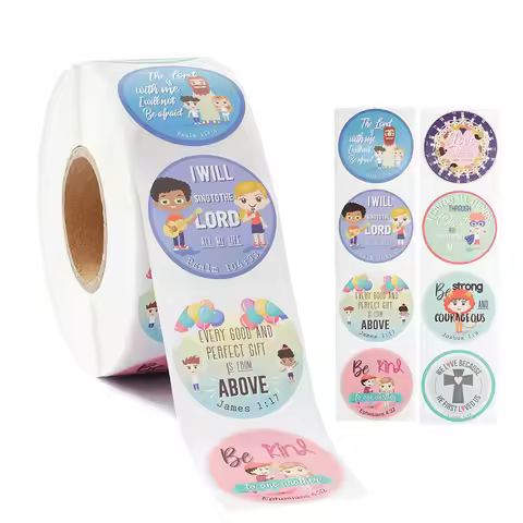 100-500pcs Pattern Religious Stickers Labels Christian Bible Verse Sticker Scrapbooking For Kids Sch