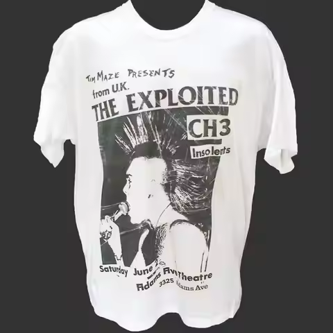 THE EXPLOITED PUNK ROCK HARDCORE METAL TSHIRT unisex S3XL
