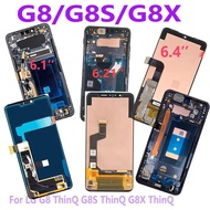Original AMOLED for LG G8 LCD G8S G8X ThinQ V50s LCD Display Touch Screen Digitizer Assembly Frame f