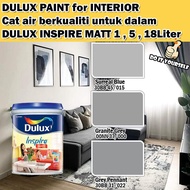 ICI DULUX INSPIRE INTERIOR MATT 18 Liter Surreal Blue / Granite Grey / Grey Pennant