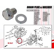 Honda Drain Plug and Washer (92800-12000 / 90407-259-000)