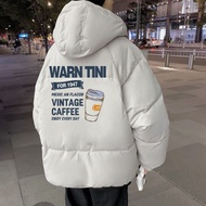 Jaket musim sejuk lelaki trend musim sejuk pakaian kapas Korea serba cetak jaket kapas lelaki modis 
